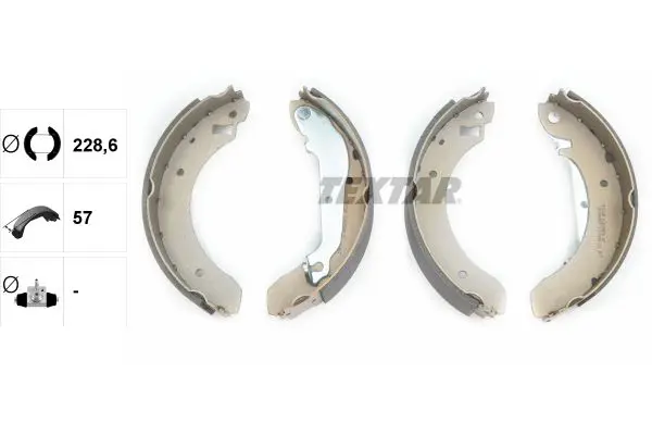 Handler.Part Brake shoe set TEXTAR 91029600 2