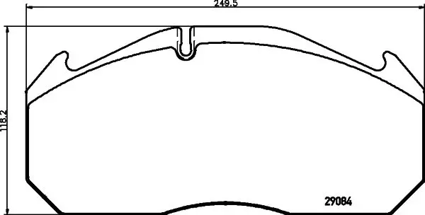 Handler.Part Brake pad set, disc brake TEXTAR 2908402 1