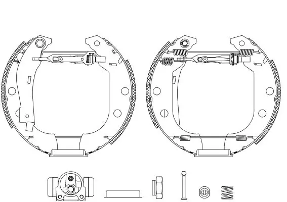 Handler.Part Brake shoe set TEXTAR 84056601 1