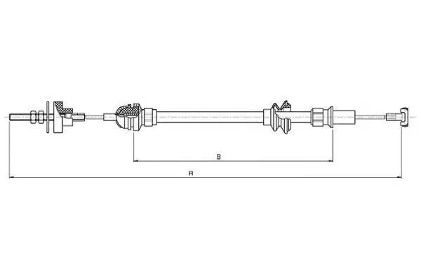 Handler.Part Clutch cable TEXTAR 58002400 1