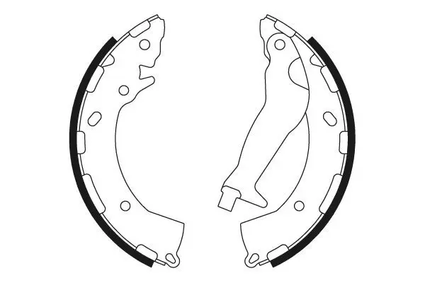 Handler.Part Brake shoe set TEXTAR 91072600 1