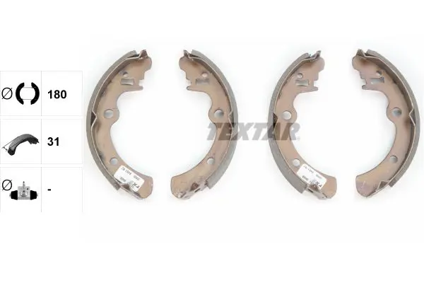 Handler.Part Brake shoe set TEXTAR 91040800 2