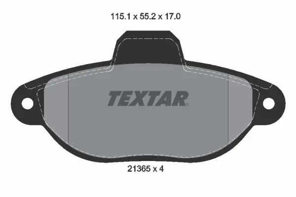 Handler.Part Brake pad set, disc brake TEXTAR 2136502 1