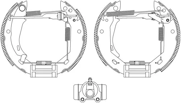 Handler.Part Brake shoe set TEXTAR 84031806 1