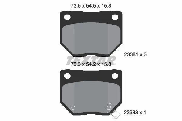 Handler.Part Brake pad set, disc brake TEXTAR 2338102 1