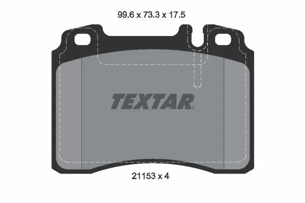 Handler.Part Brake pad set, disc brake TEXTAR 2115307 1