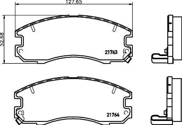 Handler.Part Brake pad set, disc brake TEXTAR 2176301 1