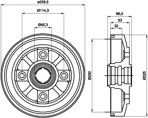 Handler.Part Brake drum TEXTAR 94016000 1