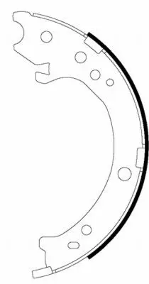 Handler.Part Brake shoe set, parking brake TEXTAR 91072300 1