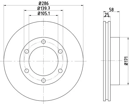 Handler.Part Brake disc TEXTAR 92080500 1