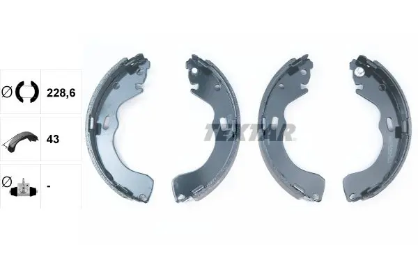 Handler.Part Brake shoe set TEXTAR 91060600 2