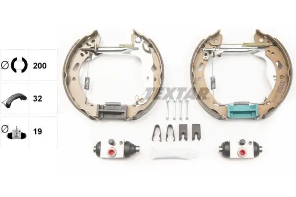 Handler.Part Brake shoe set TEXTAR 84069200 2