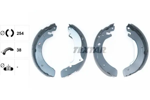 Handler.Part Brake shoe set TEXTAR 91055600 2