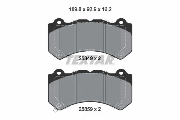 Handler.Part Brake pad set, disc brake TEXTAR 2584901 1