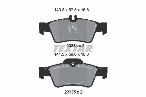 Handler.Part Brake pad set, disc brake TEXTAR 2333481 1