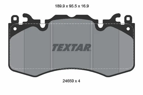 Handler.Part Brake pad set, disc brake TEXTAR 2465901 1