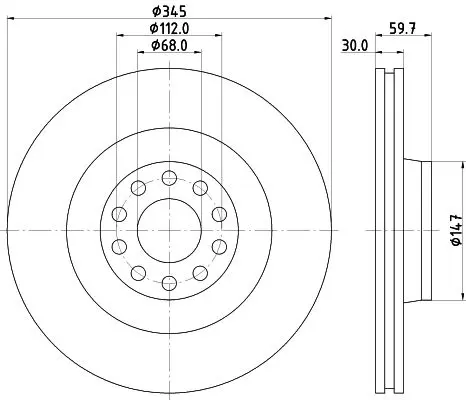 Handler.Part Brake disc TEXTAR 92112505 1