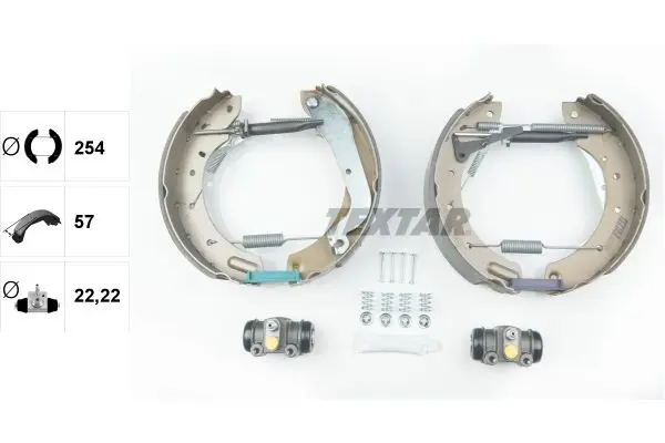 Handler.Part Brake shoe set TEXTAR 84055801 2