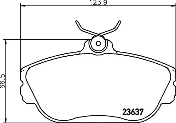 Handler.Part Brake pad set, disc brake TEXTAR 2363701 1