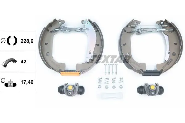 Handler.Part Brake shoe set TEXTAR 84037000 2