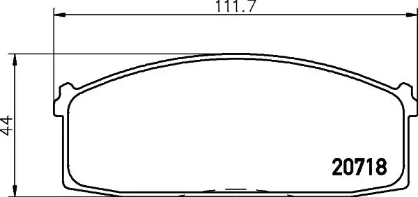 Handler.Part Brake pad set, disc brake TEXTAR 2071802 1