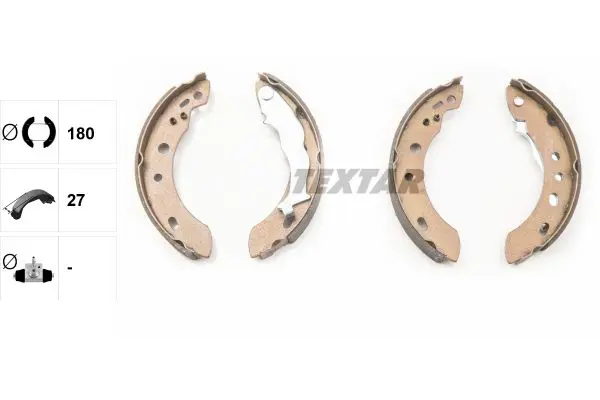 Handler.Part Brake shoe set TEXTAR 91058300 2