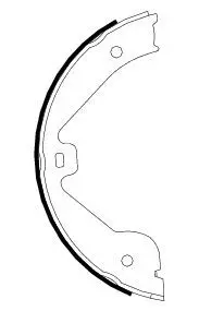 Handler.Part Brake shoe set, parking brake TEXTAR 91062400 1