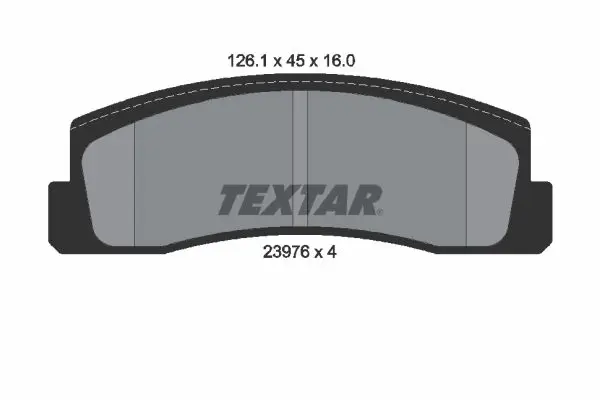 Handler.Part Brake pad set, disc brake TEXTAR 2397601 1