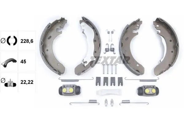 Handler.Part Brake shoe set TEXTAR 83046400 2