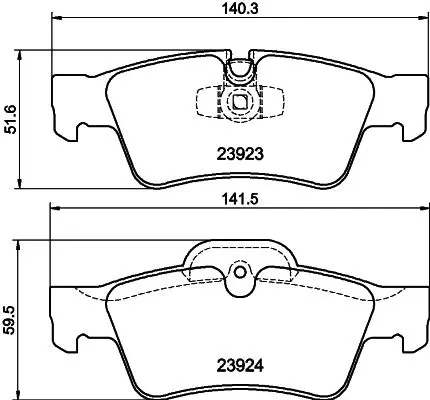 Handler.Part Brake pad set, disc brake TEXTAR 2392303 1