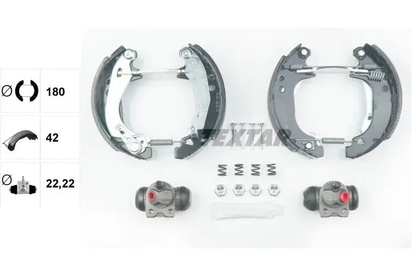 Handler.Part Brake shoe set TEXTAR 84030300 2