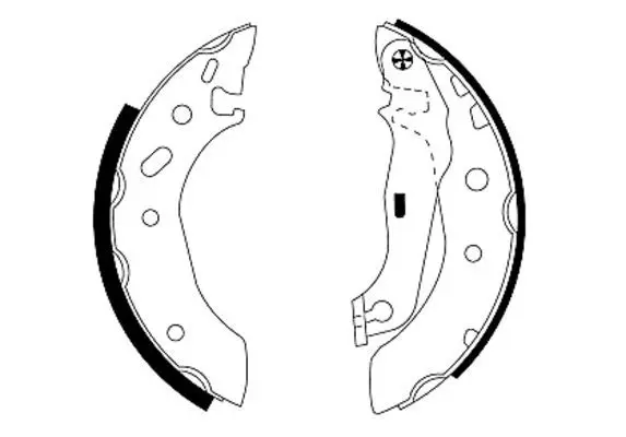 Handler.Part Brake shoe set TEXTAR 91048800 1