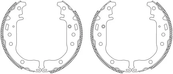 Handler.Part Brake shoe set TEXTAR 83053501 1