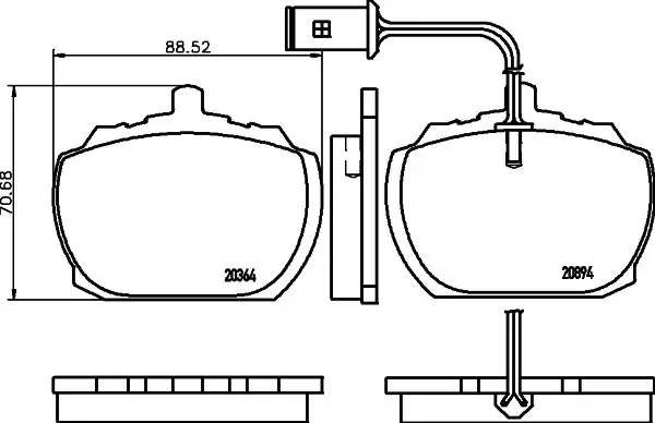 Handler.Part Brake pad set, disc brake TEXTAR 2089402 1