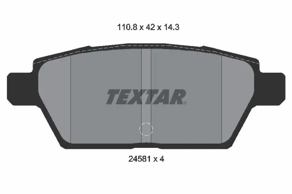 Handler.Part Brake pad set, disc brake TEXTAR 2458102 1