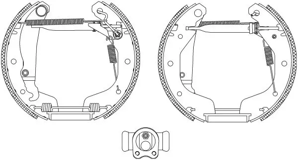 Handler.Part Brake shoe set TEXTAR 84044800 1