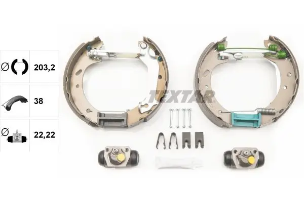 Handler.Part Brake shoe set TEXTAR 84046600 2