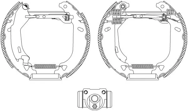 Handler.Part Brake shoe set TEXTAR 84049102 1