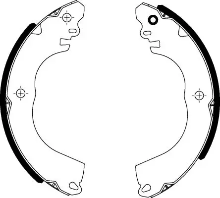 Handler.Part Brake shoe set TEXTAR 91082000 1