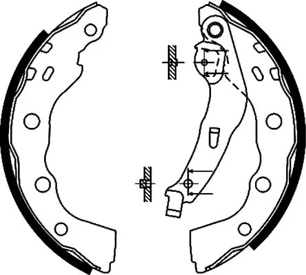 Handler.Part Brake shoe set TEXTAR 91056400 1