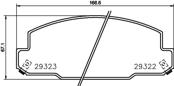 Handler.Part Brake pad set, disc brake TEXTAR 2932201 1