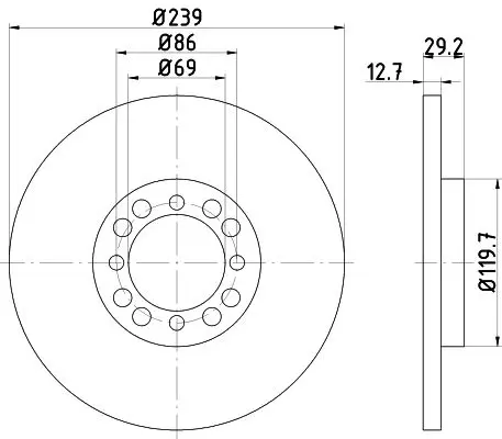 Handler.Part Brake disc TEXTAR 92031000 1