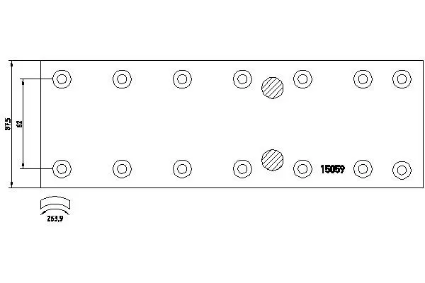 Handler.Part Brake lining kit, drum brake TEXTAR 1505902 1