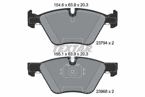 Handler.Part Brake pad set, disc brake TEXTAR 2379481 1