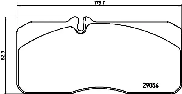 Handler.Part Brake pad set, disc brake TEXTAR 29056xx 1