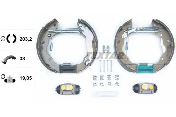 Handler.Part Brake shoe set TEXTAR 84059500 2