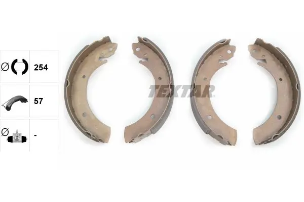 Handler.Part Brake shoe set TEXTAR 91044300 2