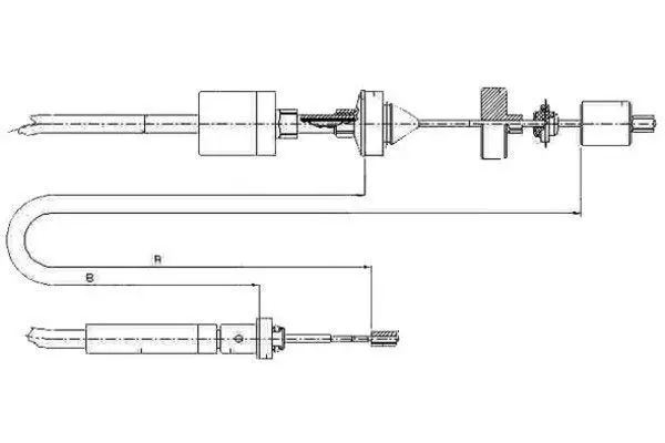 Handler.Part Clutch cable TEXTAR 58012900 1