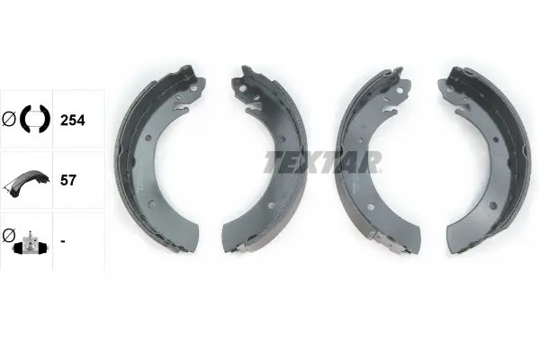 Handler.Part Brake shoe set TEXTAR 91015700 2