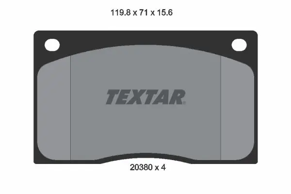 Handler.Part Brake pad set, disc brake TEXTAR 2038001 1